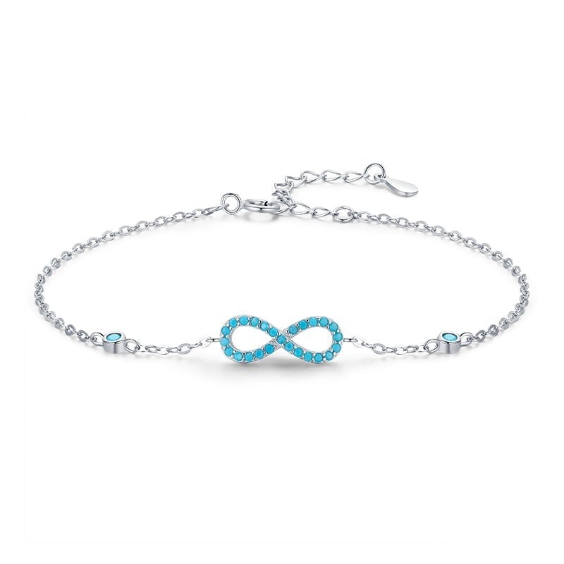 Pulsera Plata Infinito con Turquesa de Plata